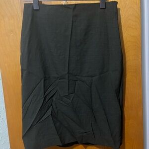 Ann Taylor Elegant Dark Grey Pencil Skirt